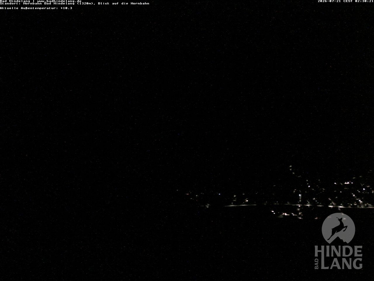 Archived image Webcam Mountain station Hornbahn
