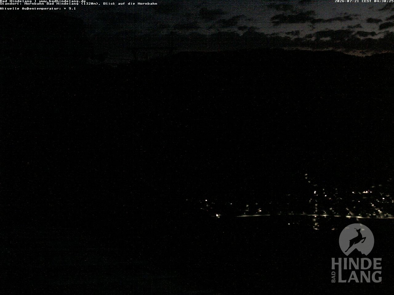 Archived image Webcam Mountain station Hornbahn