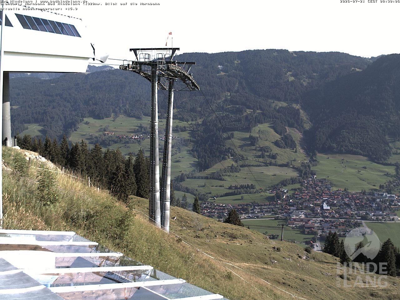 Archived image Webcam Mountain station Hornbahn