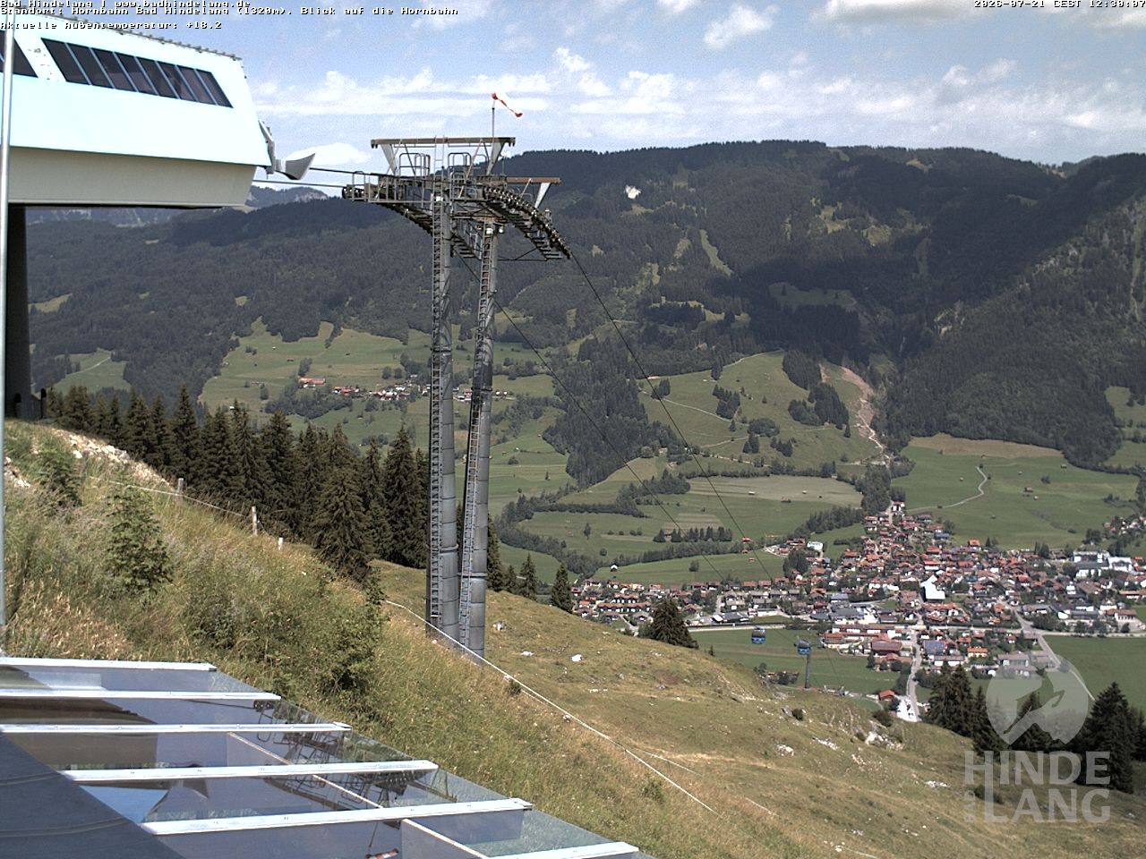 Archived image Webcam Mountain station Hornbahn