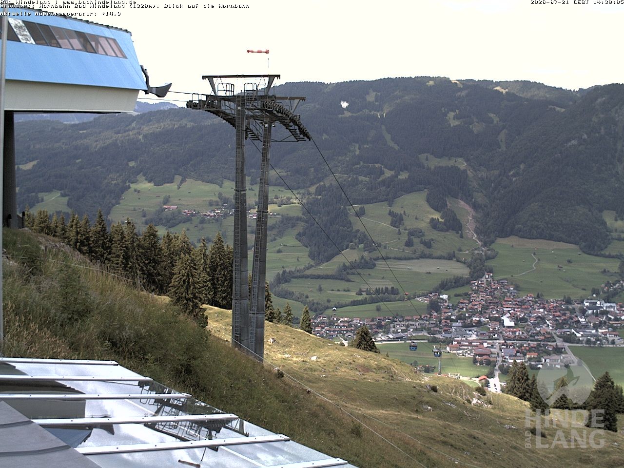 Archived image Webcam Mountain station Hornbahn