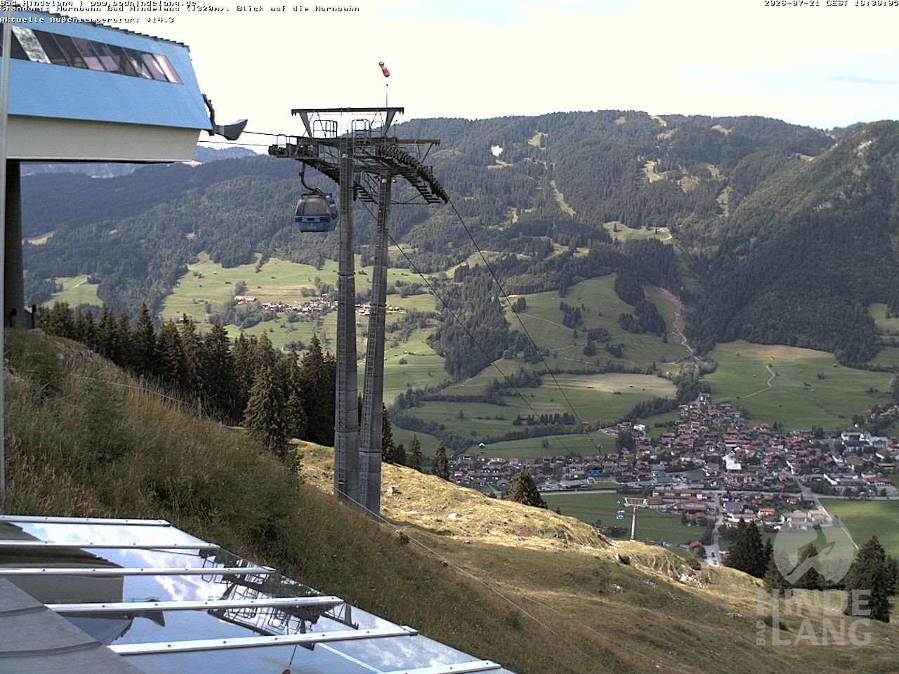 Archived image Webcam Mountain station Hornbahn