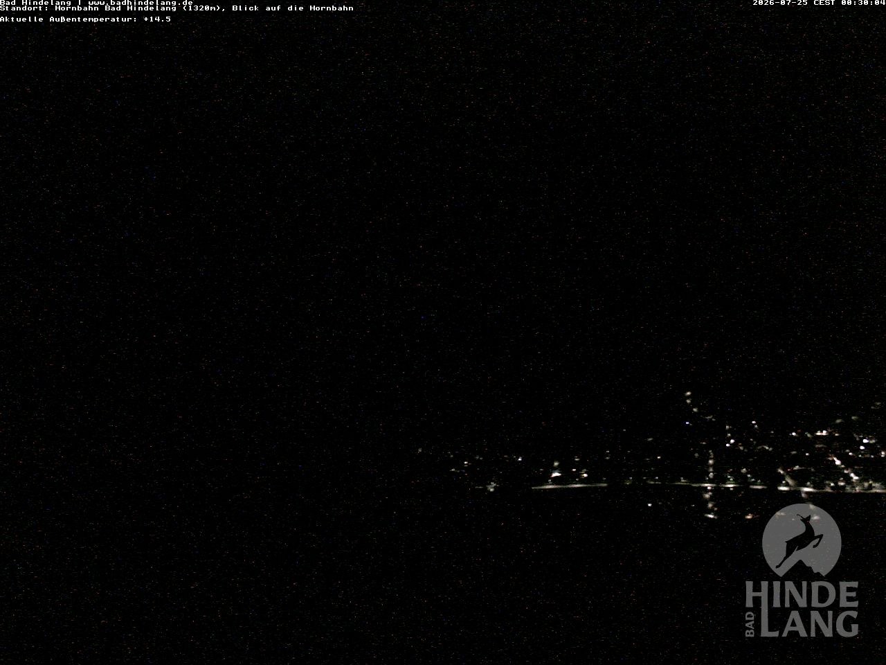 Archiv Foto Webcam Aussicht auf Bad Hindelang von der Hornbahn Bergstation