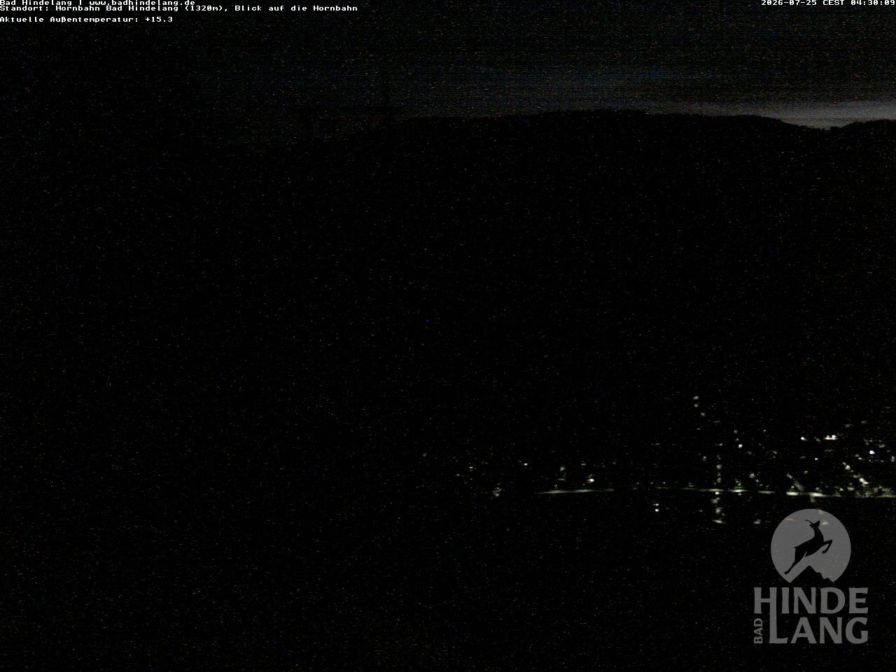 Archiv Foto Webcam Aussicht auf Bad Hindelang von der Hornbahn Bergstation