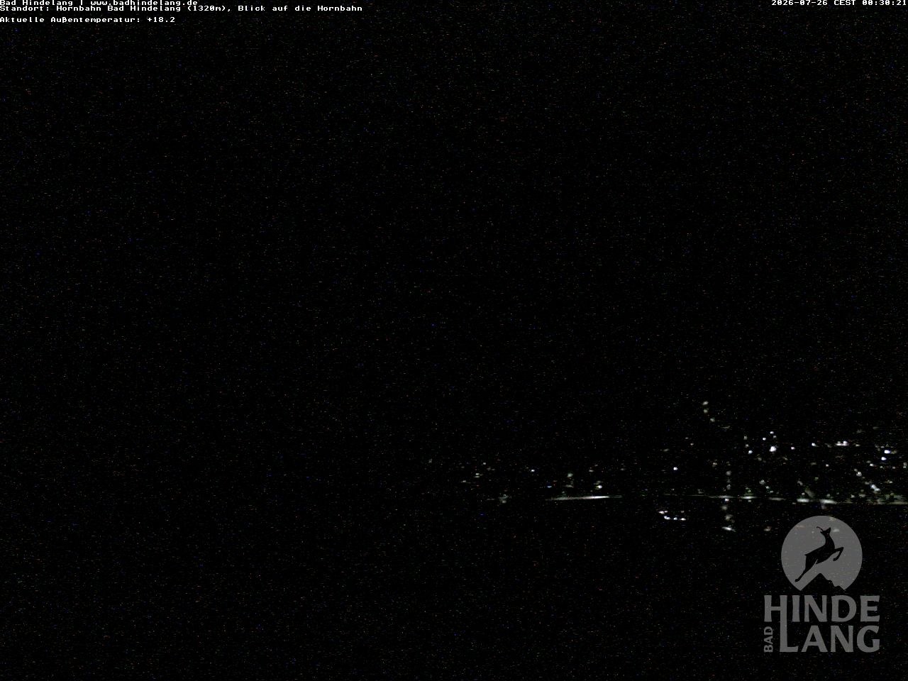 Archiv Foto Webcam Aussicht auf Bad Hindelang von der Hornbahn Bergstation