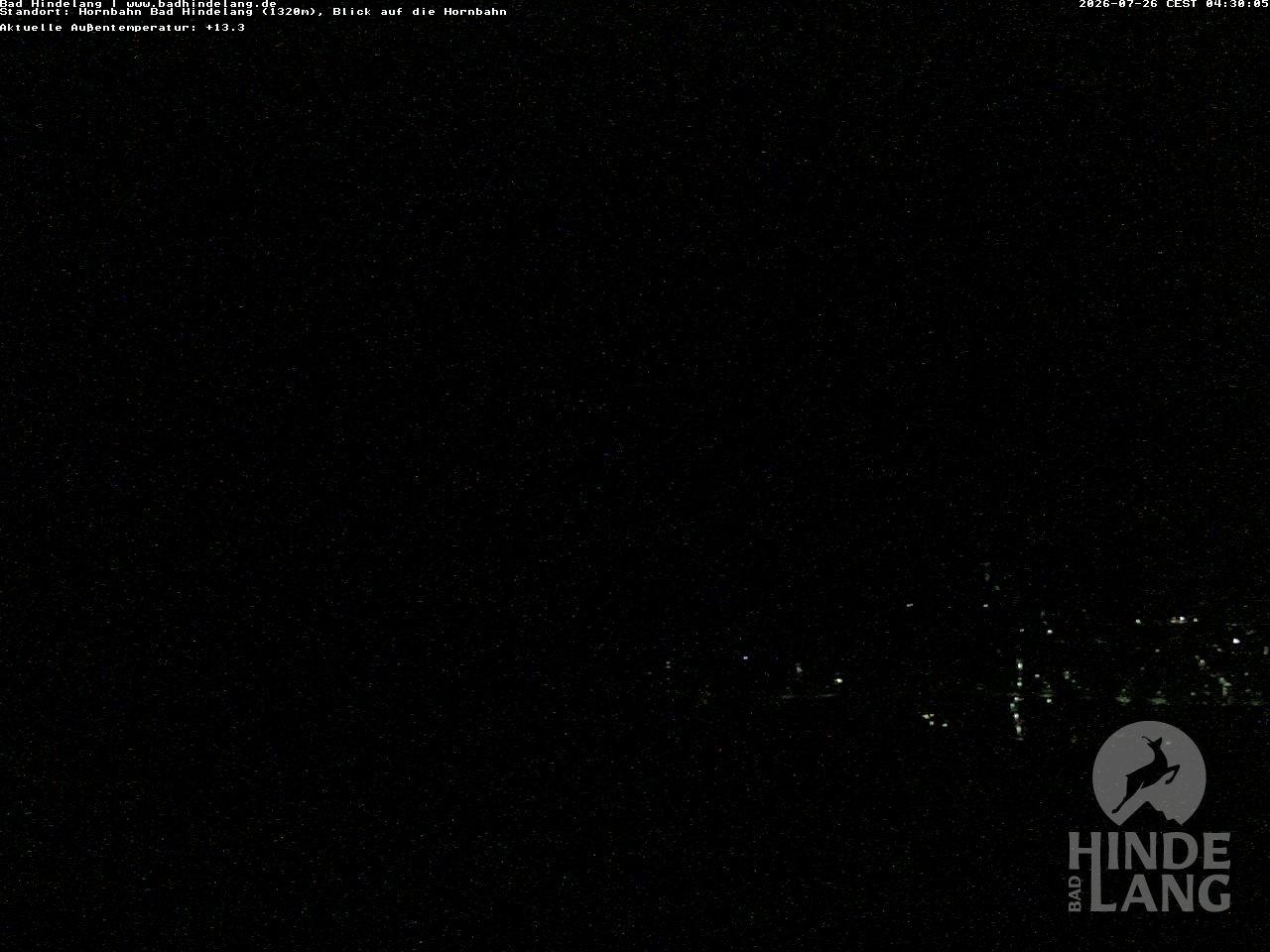 Archiv Foto Webcam Aussicht auf Bad Hindelang von der Hornbahn Bergstation