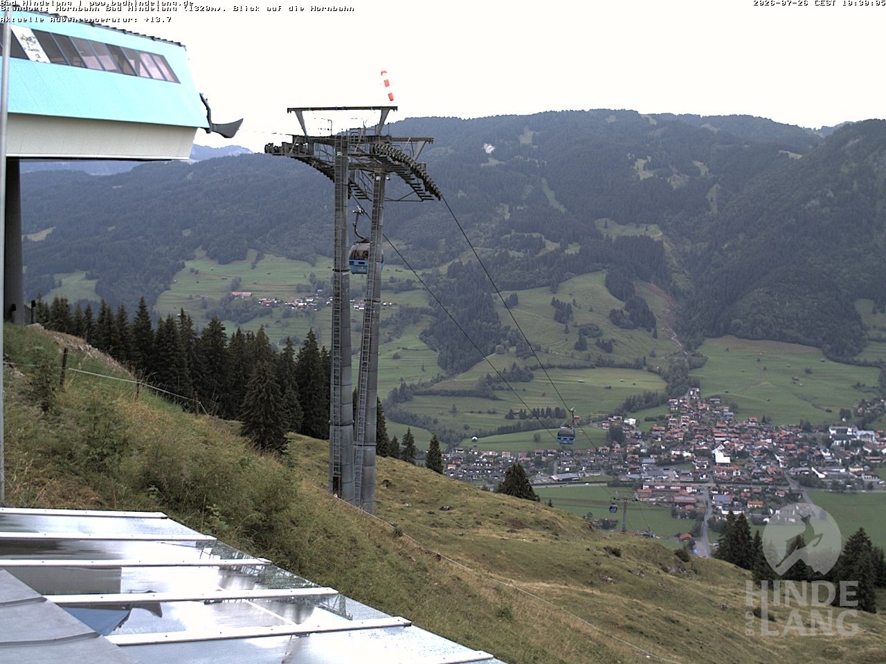 Archived image Webcam Mountain station Hornbahn