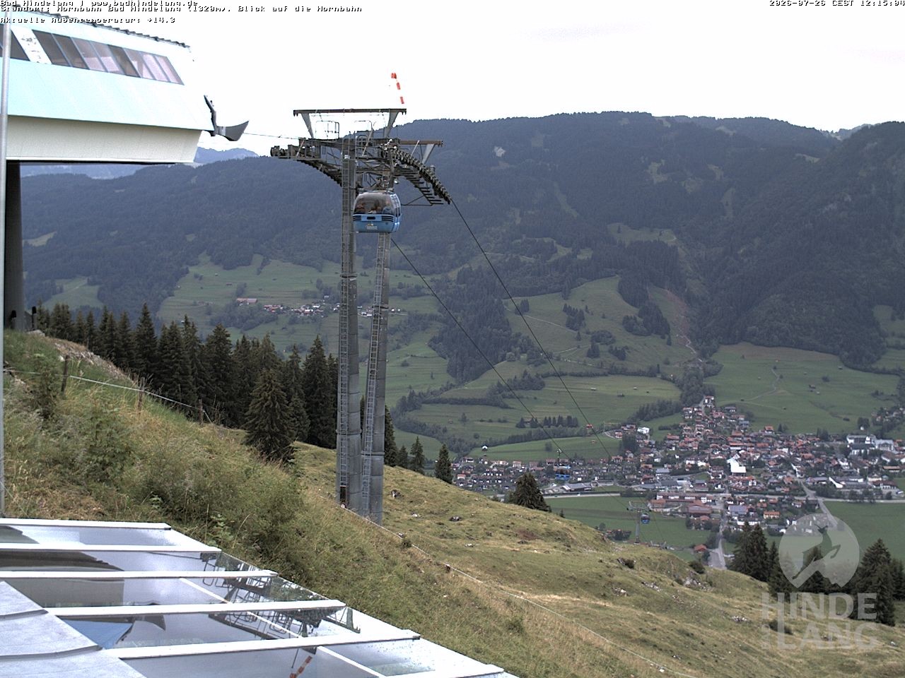 Archived image Webcam Mountain station Hornbahn