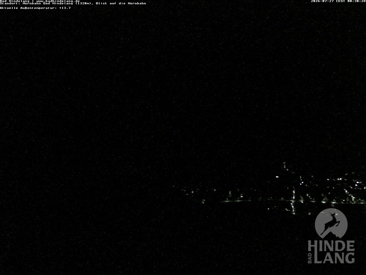 Archiv Foto Webcam Aussicht auf Bad Hindelang von der Hornbahn Bergstation