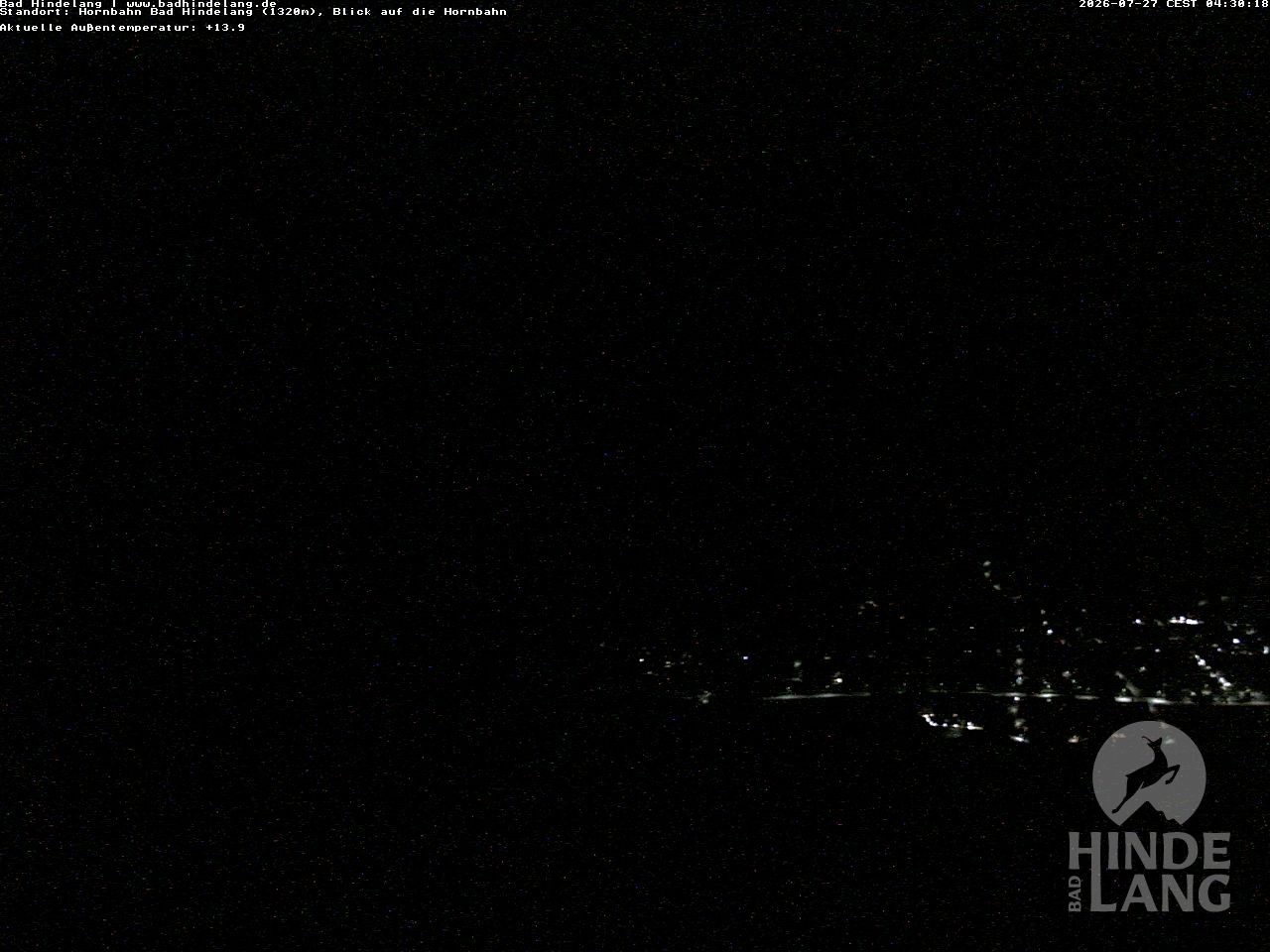 Archiv Foto Webcam Aussicht auf Bad Hindelang von der Hornbahn Bergstation
