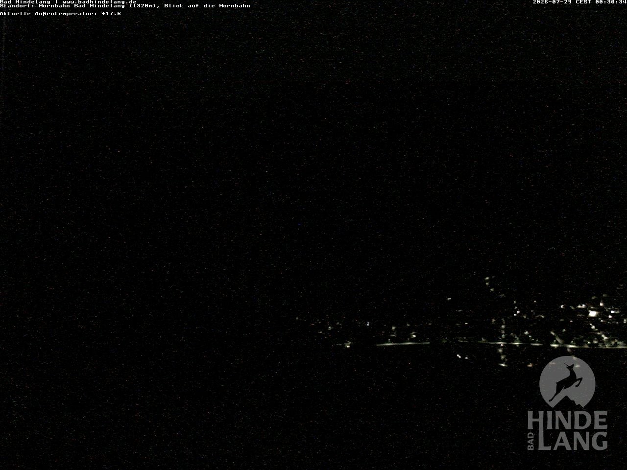 Archiv Foto Webcam Aussicht auf Bad Hindelang von der Hornbahn Bergstation
