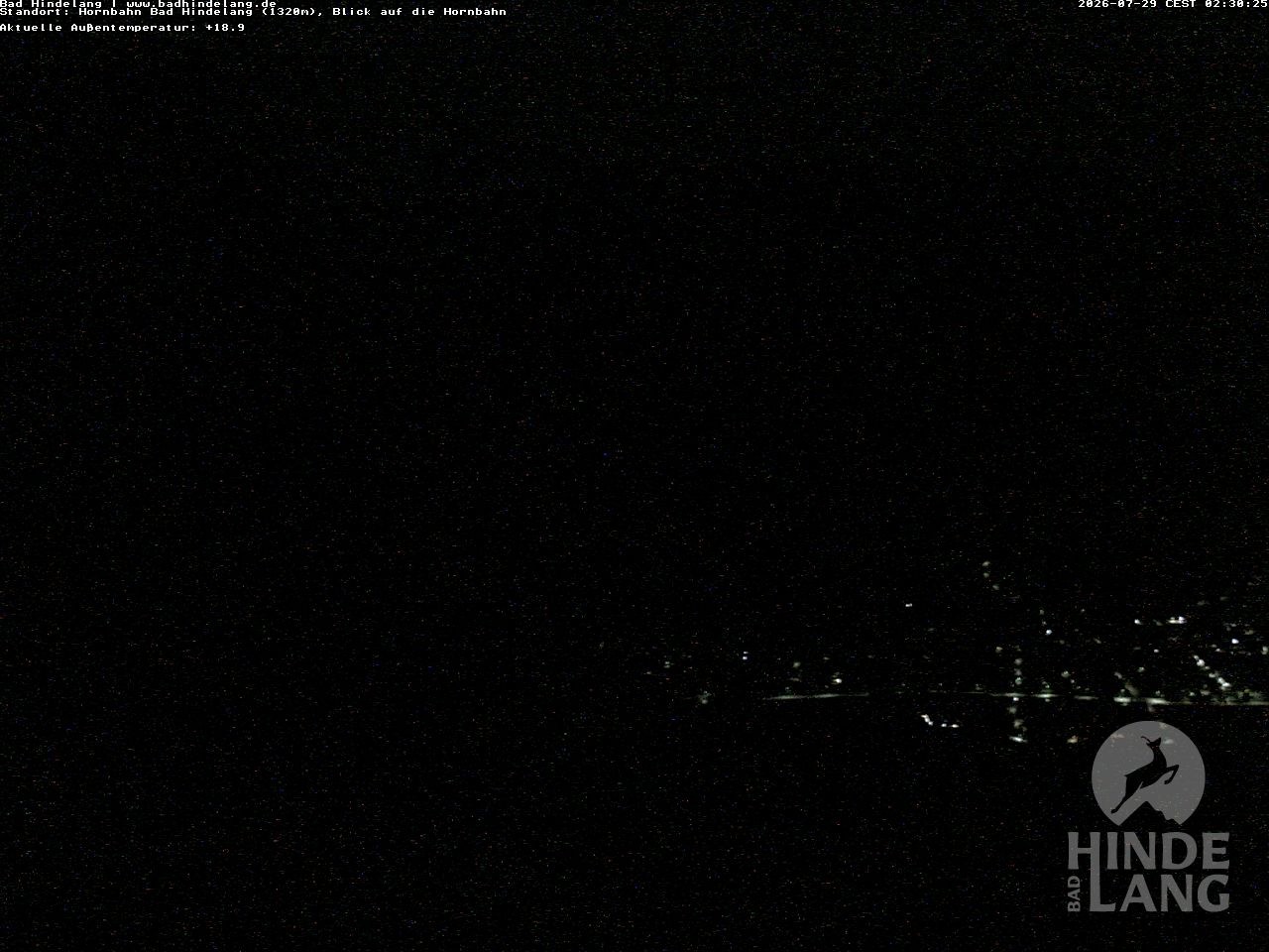 Archiv Foto Webcam Aussicht auf Bad Hindelang von der Hornbahn Bergstation