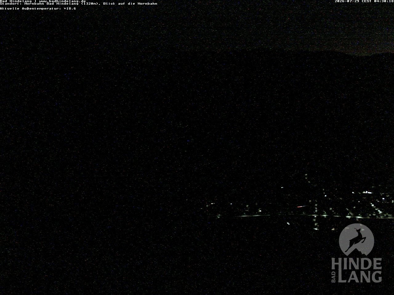 Archiv Foto Webcam Aussicht auf Bad Hindelang von der Hornbahn Bergstation