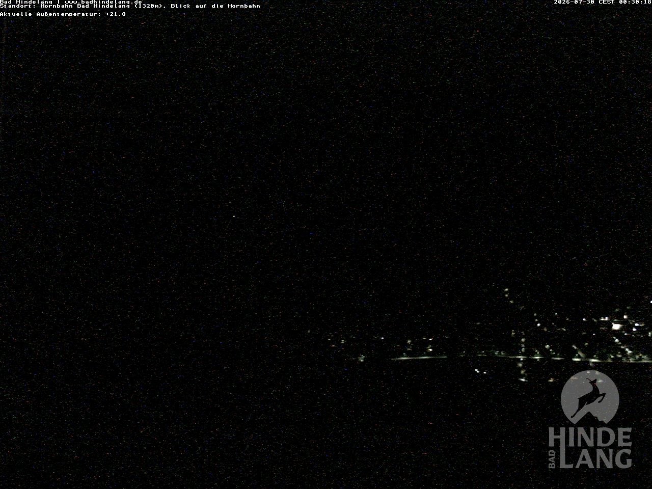 Archiv Foto Webcam Aussicht auf Bad Hindelang von der Hornbahn Bergstation