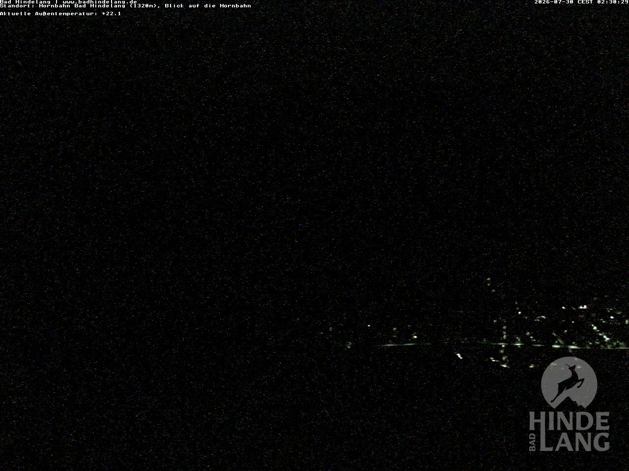 Archiv Foto Webcam Aussicht auf Bad Hindelang von der Hornbahn Bergstation