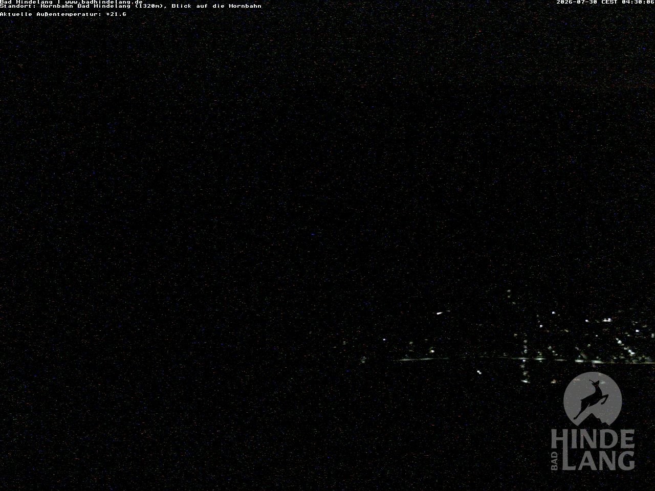 Archiv Foto Webcam Aussicht auf Bad Hindelang von der Hornbahn Bergstation