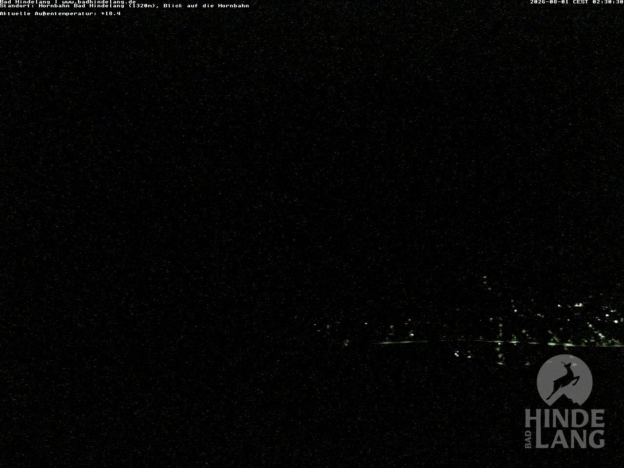 Archived image Webcam Mountain station Hornbahn