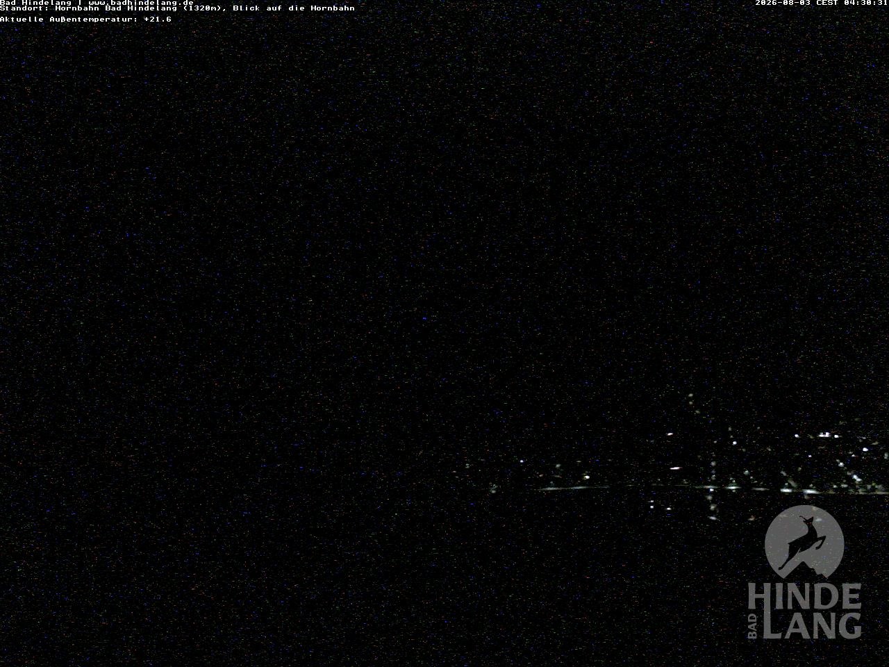 Archiv Foto Webcam Aussicht auf Bad Hindelang von der Hornbahn Bergstation