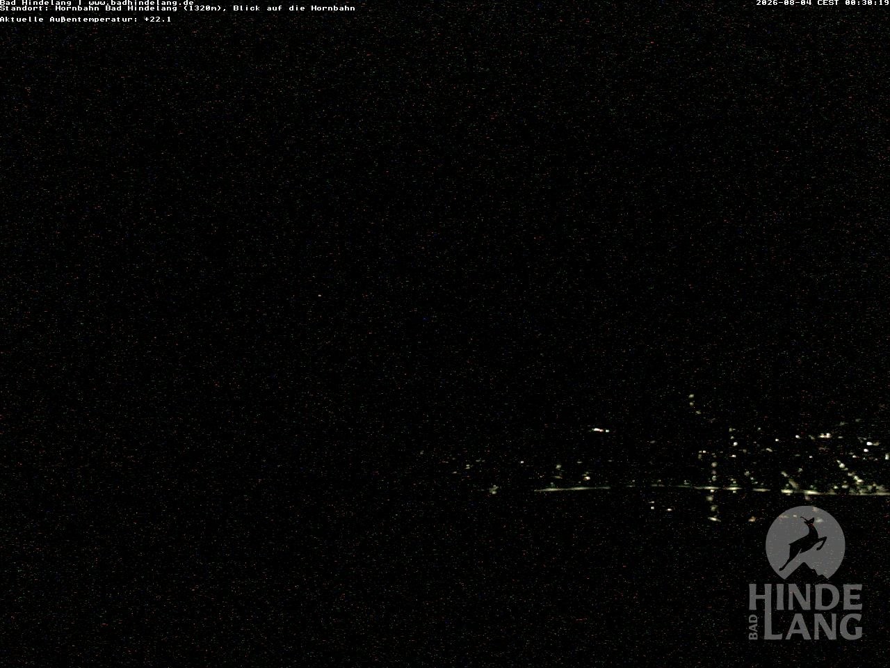 Archiv Foto Webcam Aussicht auf Bad Hindelang von der Hornbahn Bergstation