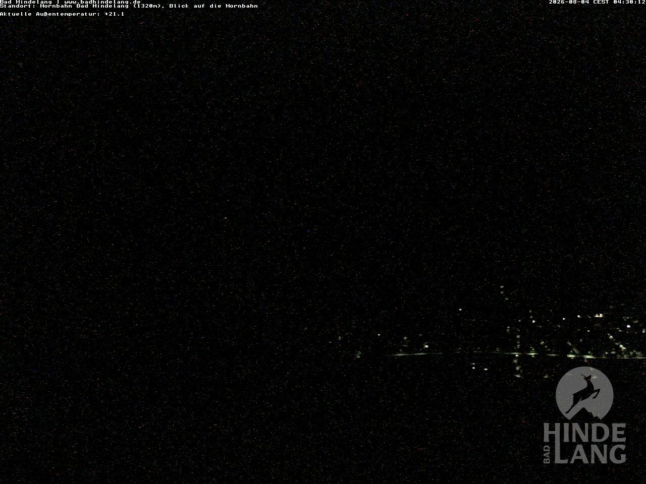 Archiv Foto Webcam Aussicht auf Bad Hindelang von der Hornbahn Bergstation
