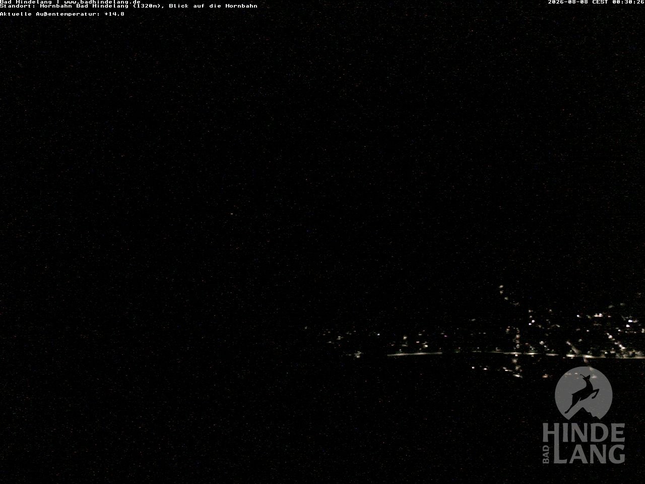 Archiv Foto Webcam Aussicht auf Bad Hindelang von der Hornbahn Bergstation