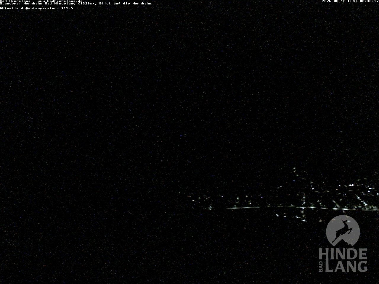Archived image Webcam Mountain station Hornbahn