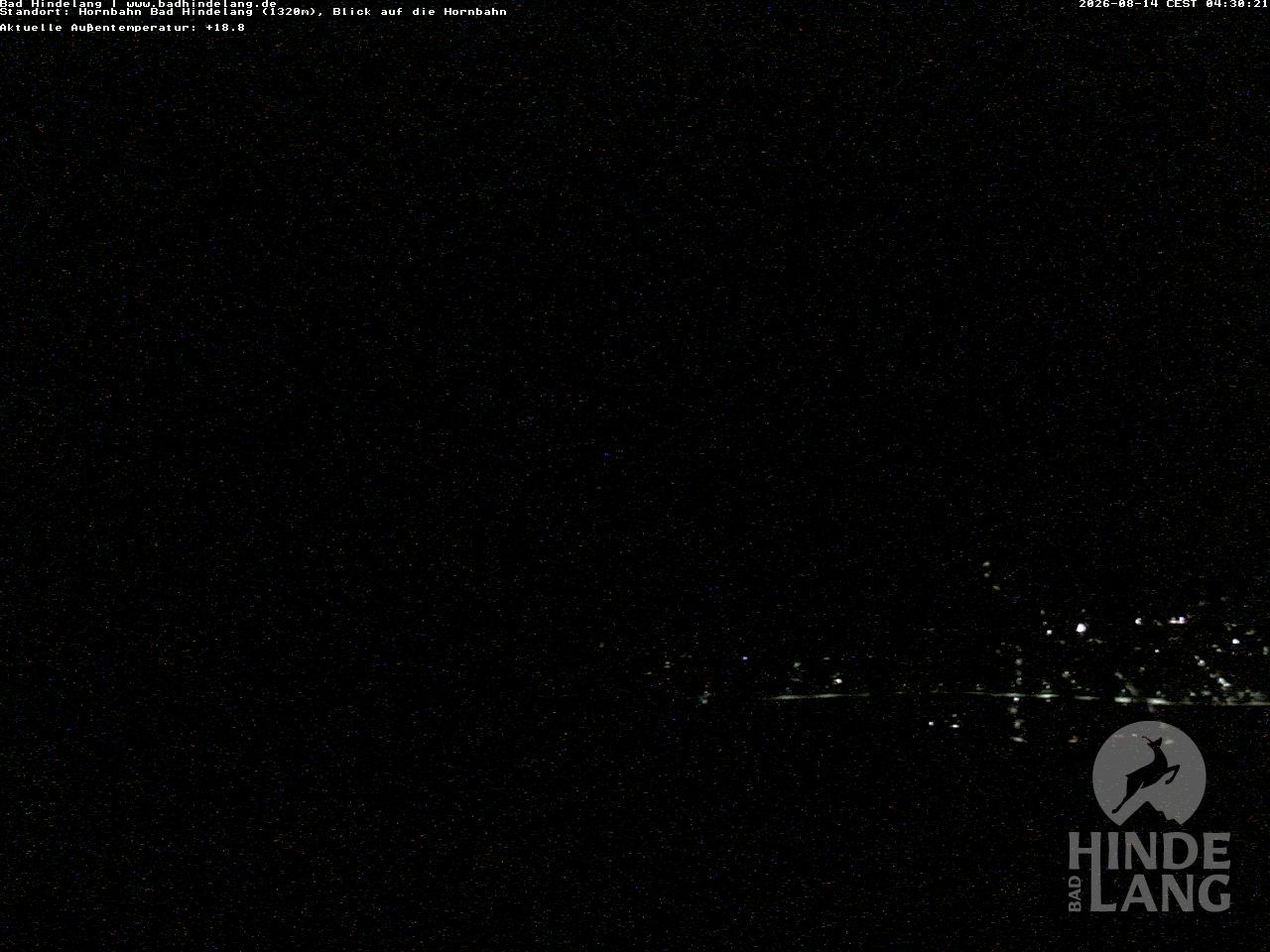 Archiv Foto Webcam Aussicht auf Bad Hindelang von der Hornbahn Bergstation