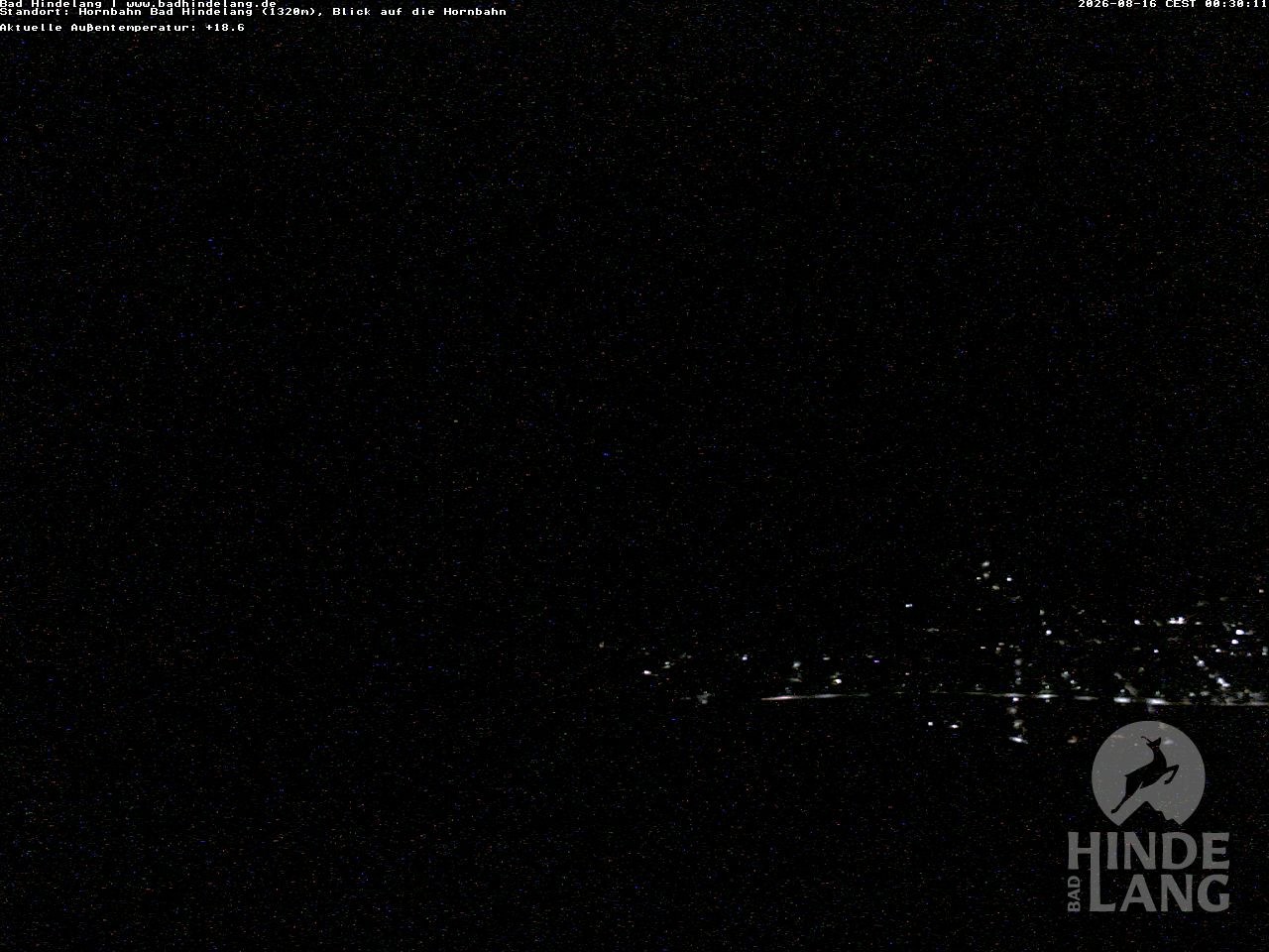 Archived image Webcam Mountain station Hornbahn