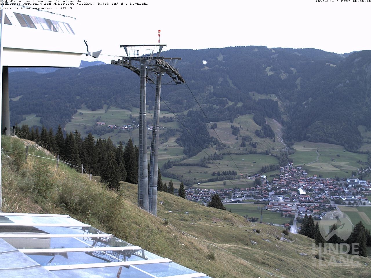 Archived image Webcam Mountain station Hornbahn
