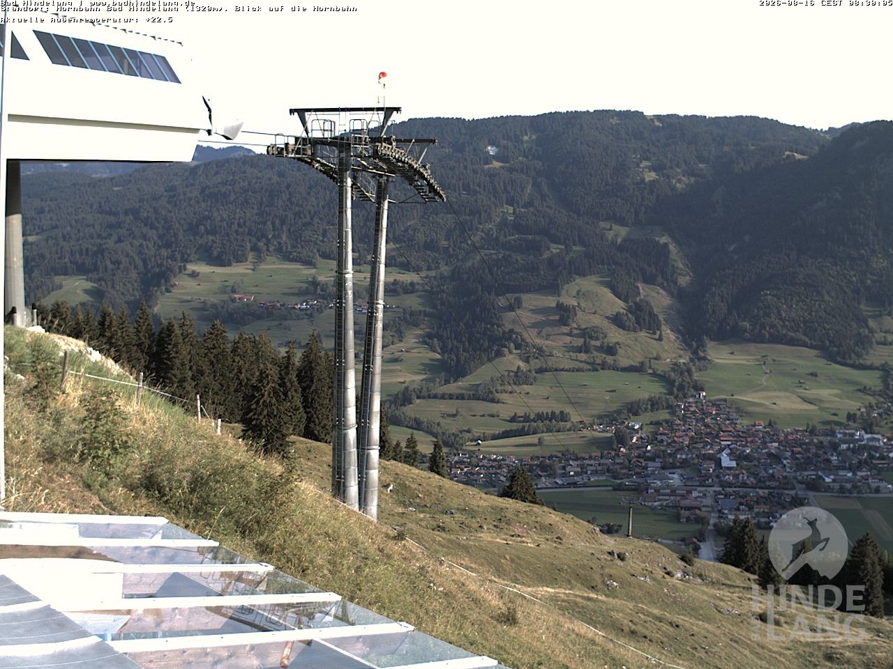 Archived image Webcam Mountain station Hornbahn