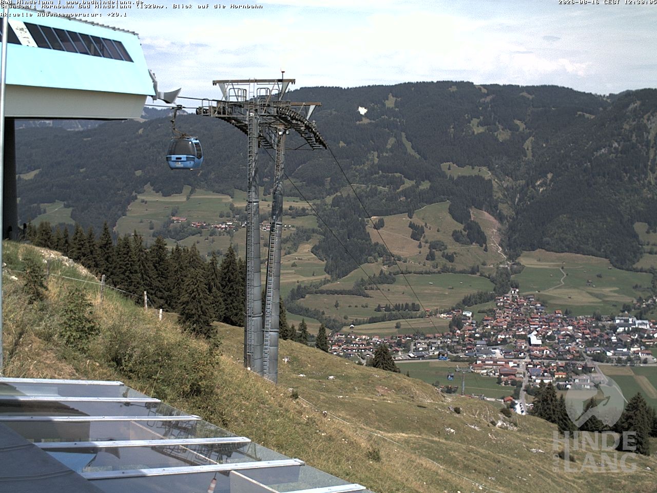 Archived image Webcam Mountain station Hornbahn