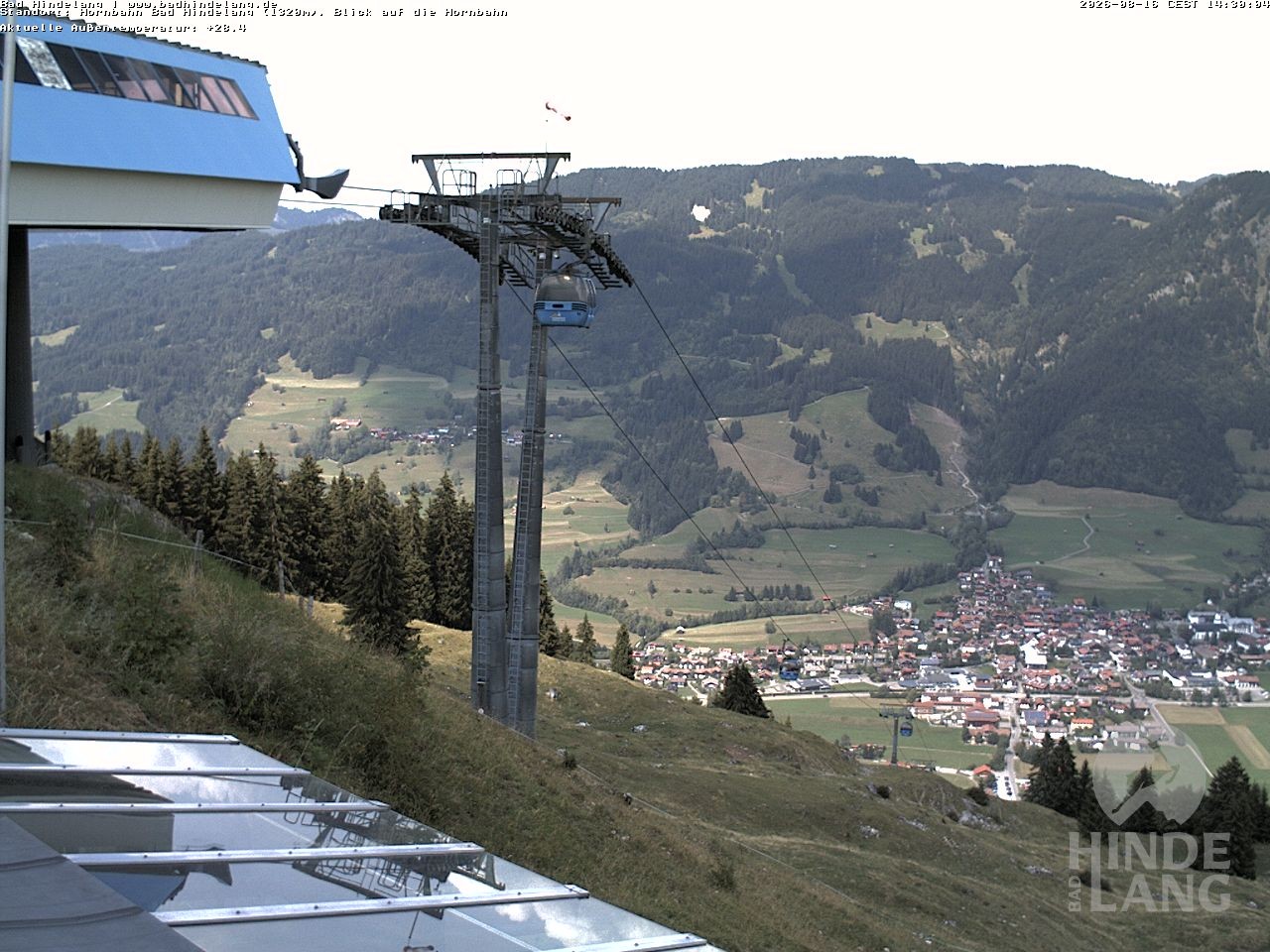 Archived image Webcam Mountain station Hornbahn