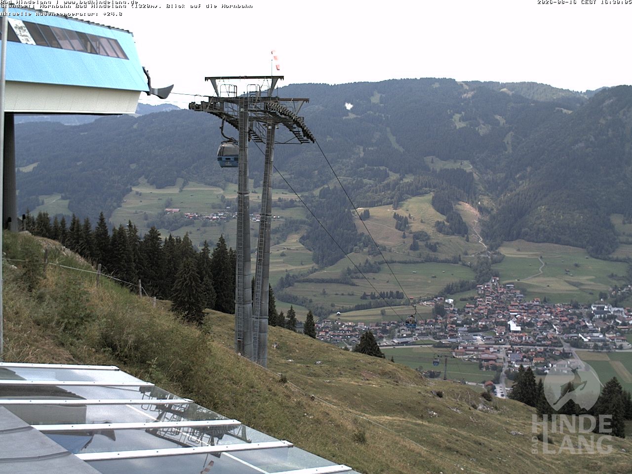 Archived image Webcam Mountain station Hornbahn