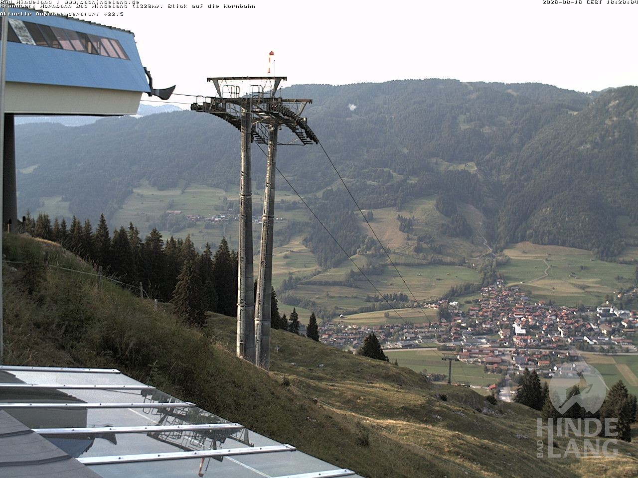 Archived image Webcam Mountain station Hornbahn