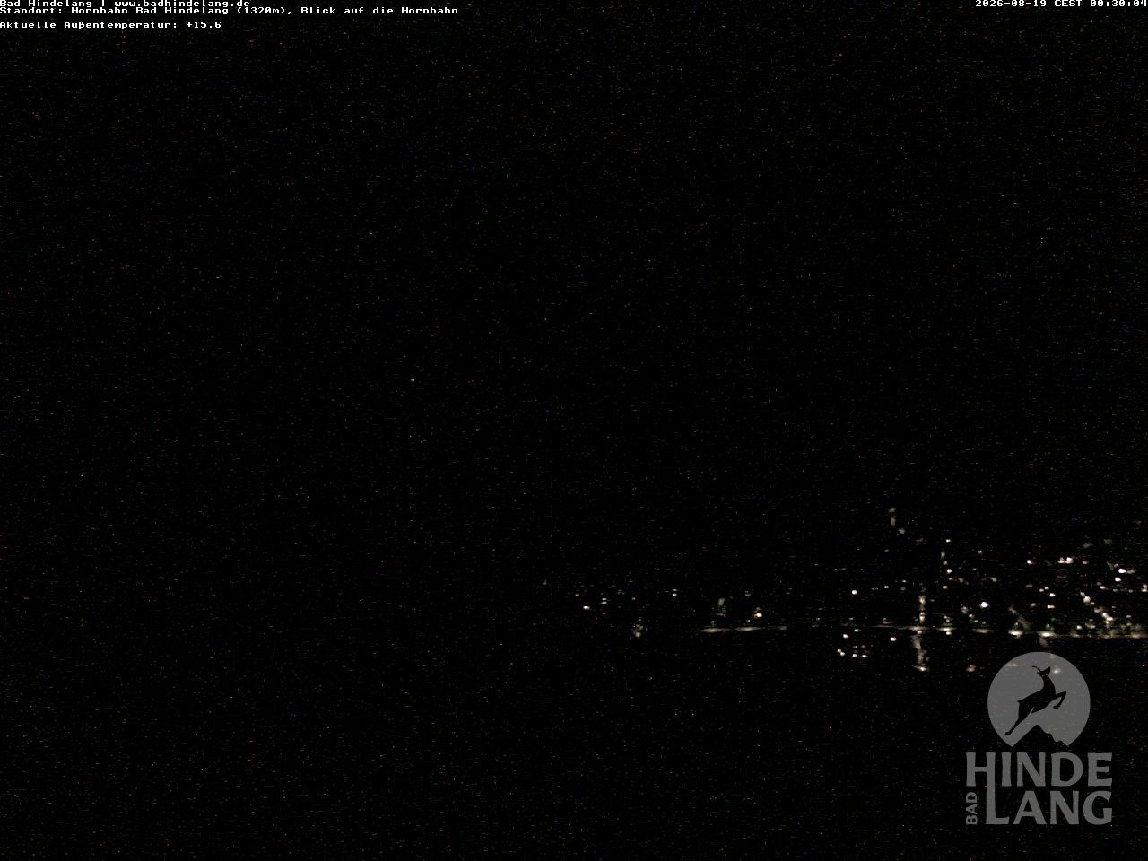 Archiv Foto Webcam Aussicht auf Bad Hindelang von der Hornbahn Bergstation