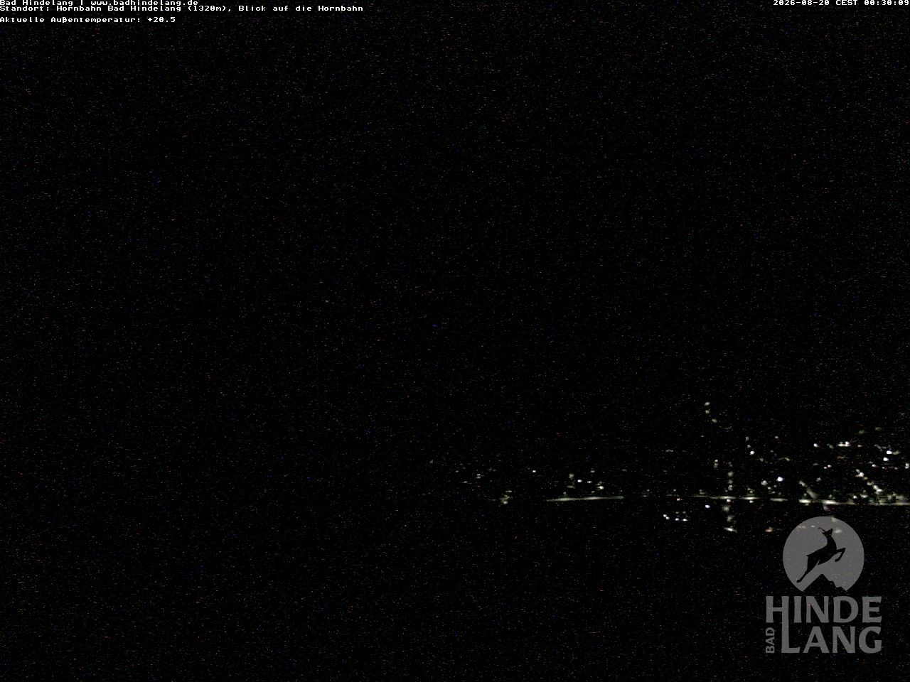 Archiv Foto Webcam Aussicht auf Bad Hindelang von der Hornbahn Bergstation