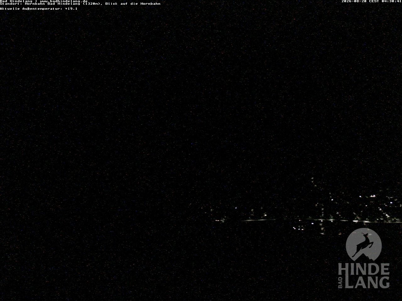 Archiv Foto Webcam Aussicht auf Bad Hindelang von der Hornbahn Bergstation