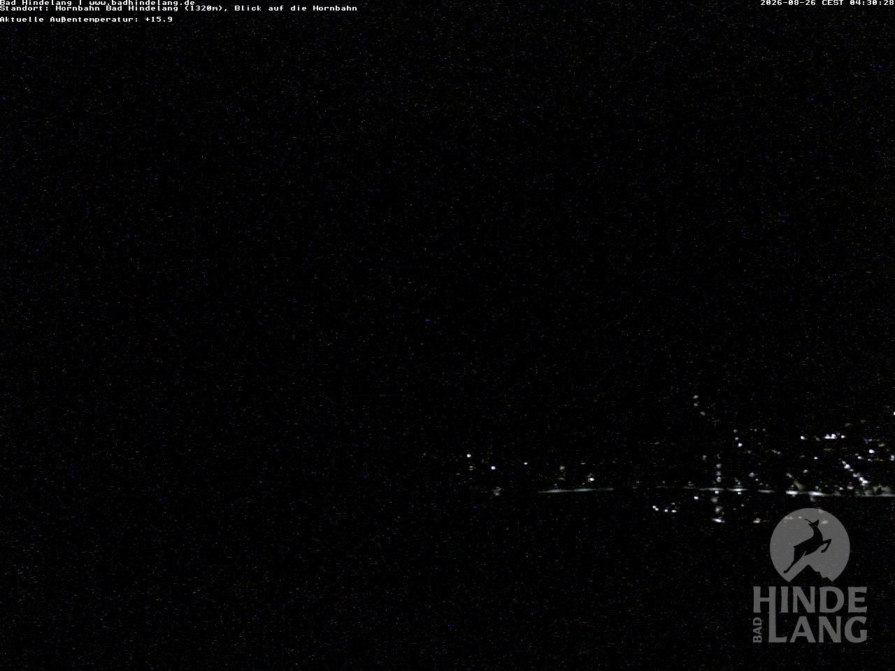 Archived image Webcam Mountain station Hornbahn