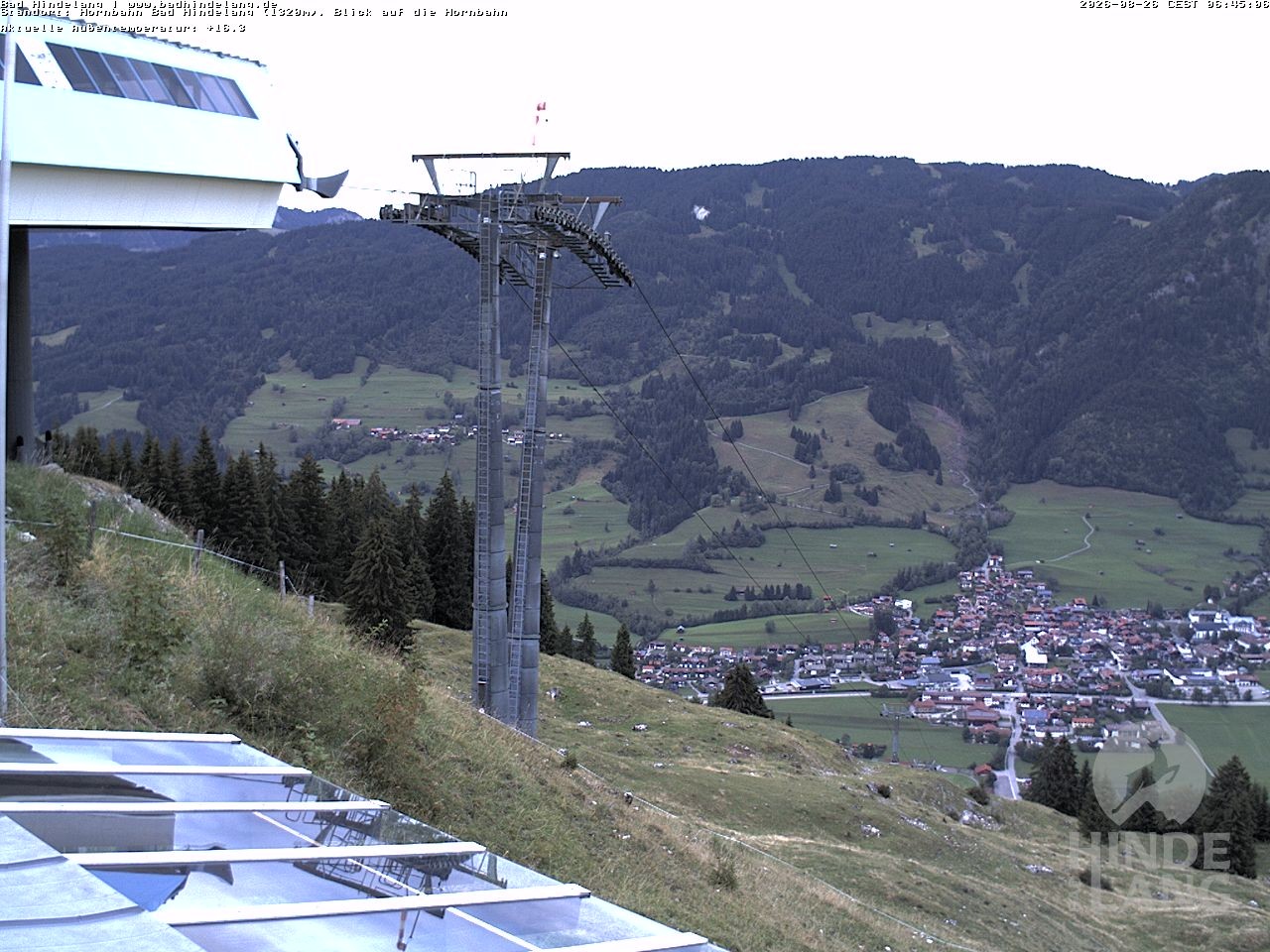 Archived image Webcam Mountain station Hornbahn