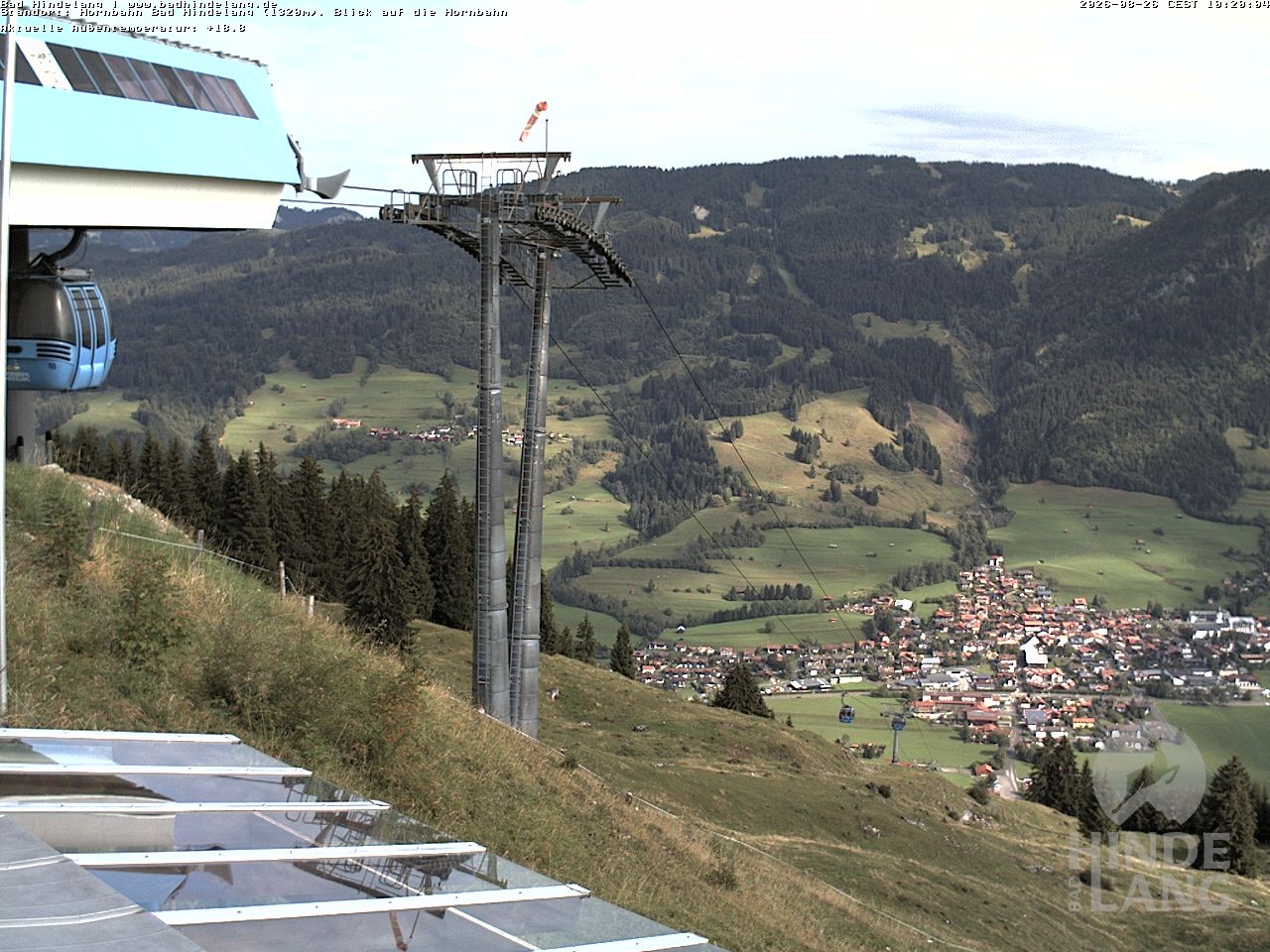 Archived image Webcam Mountain station Hornbahn