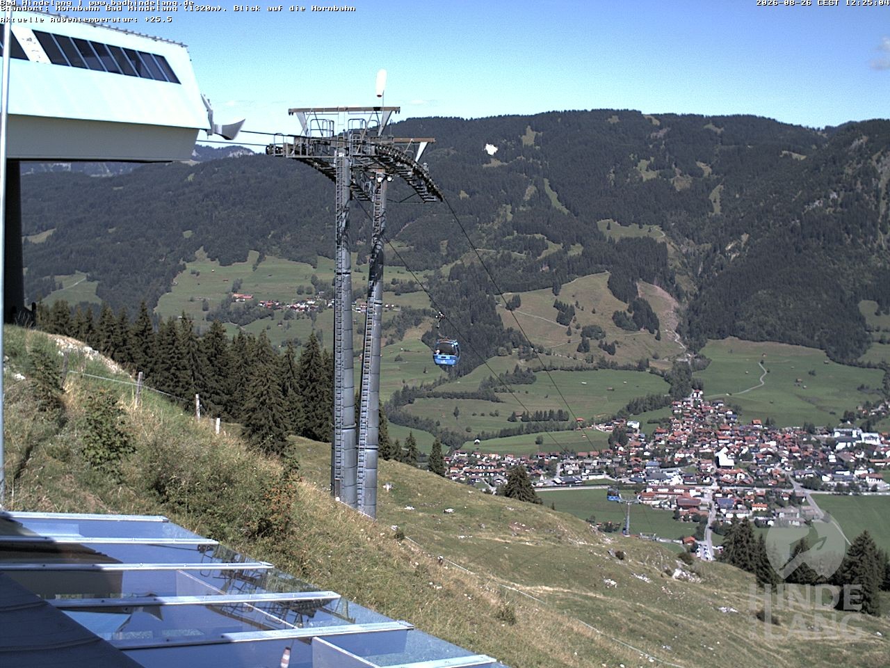 Archived image Webcam Mountain station Hornbahn