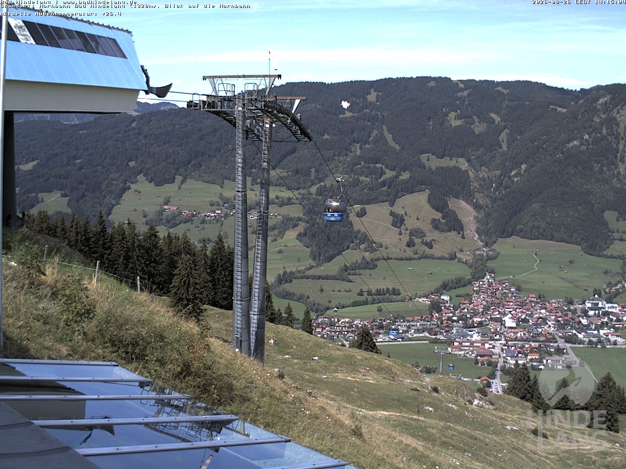 Archived image Webcam Mountain station Hornbahn