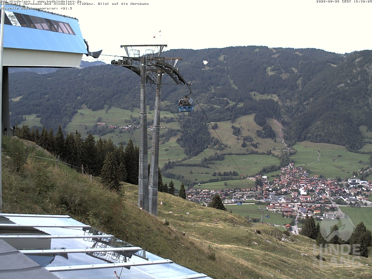 Archived image Webcam Mountain station Hornbahn