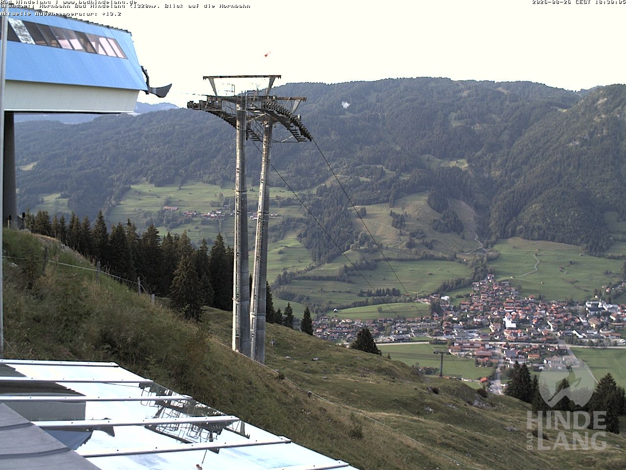 Archived image Webcam Mountain station Hornbahn