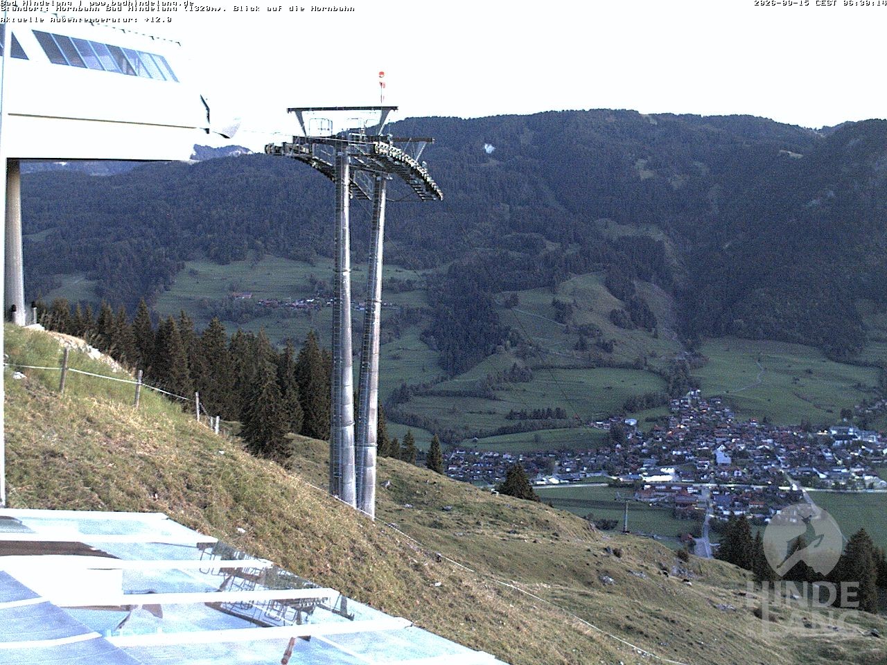Archiv Foto Webcam Aussicht auf Bad Hindelang von der Hornbahn Bergstation