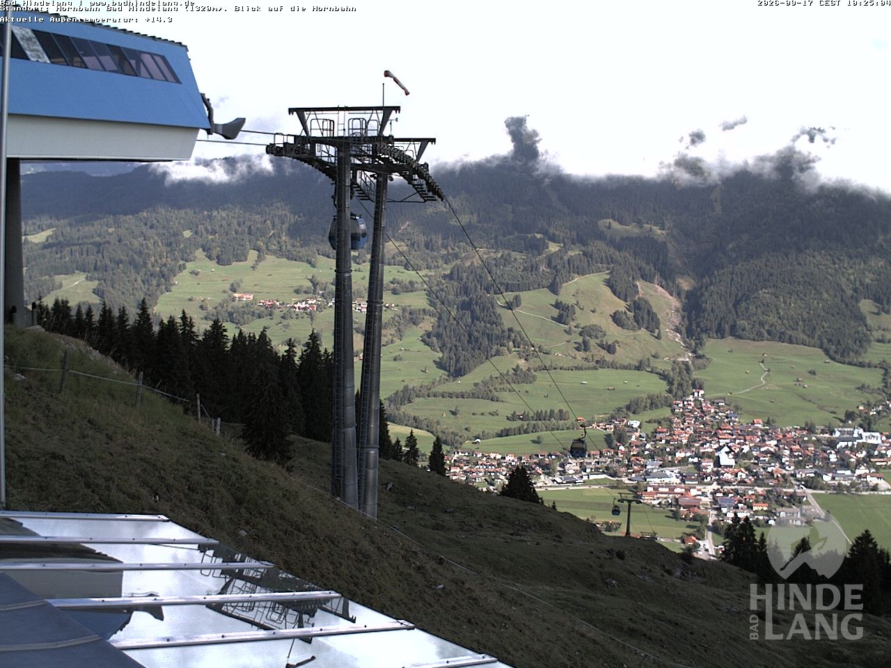 Archived image Webcam Mountain station Hornbahn