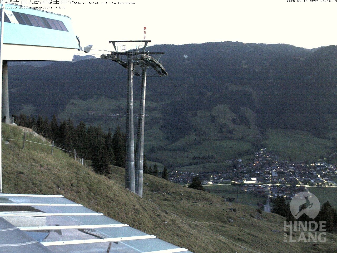 Archived image Webcam Mountain station Hornbahn