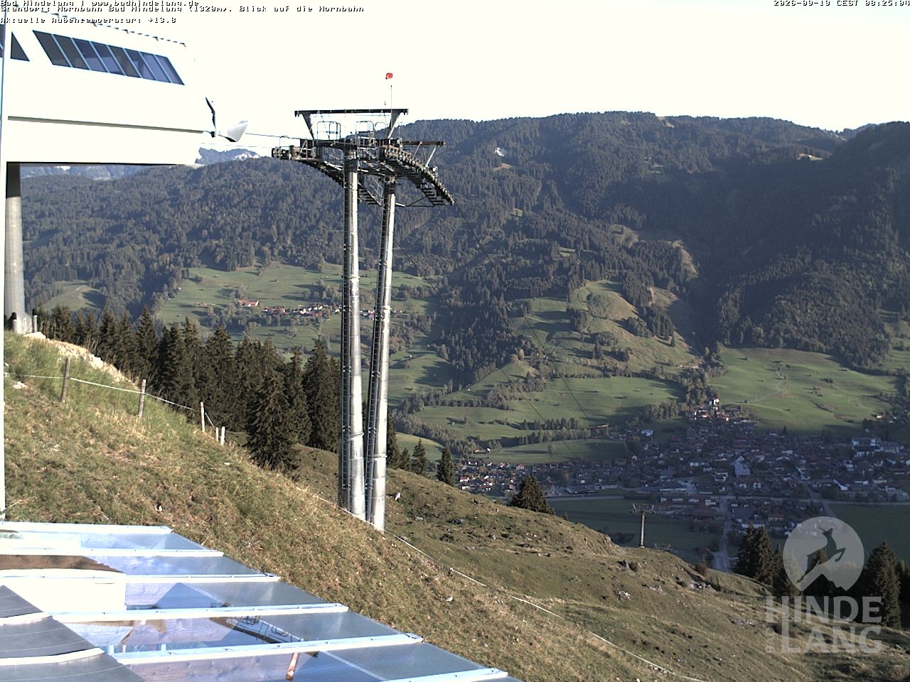 Archived image Webcam Mountain station Hornbahn