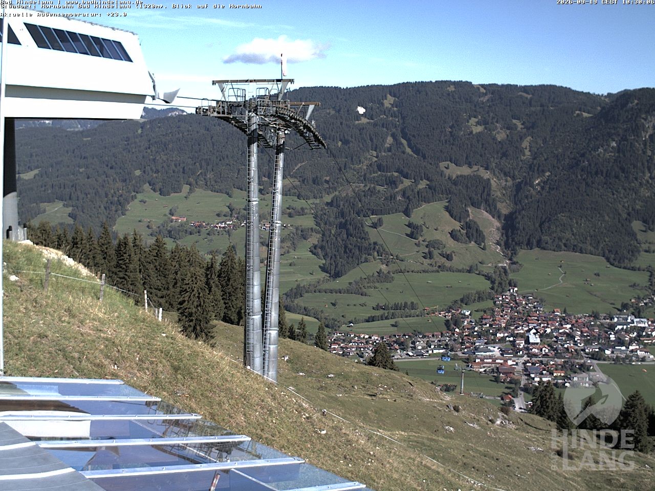 Archived image Webcam Mountain station Hornbahn