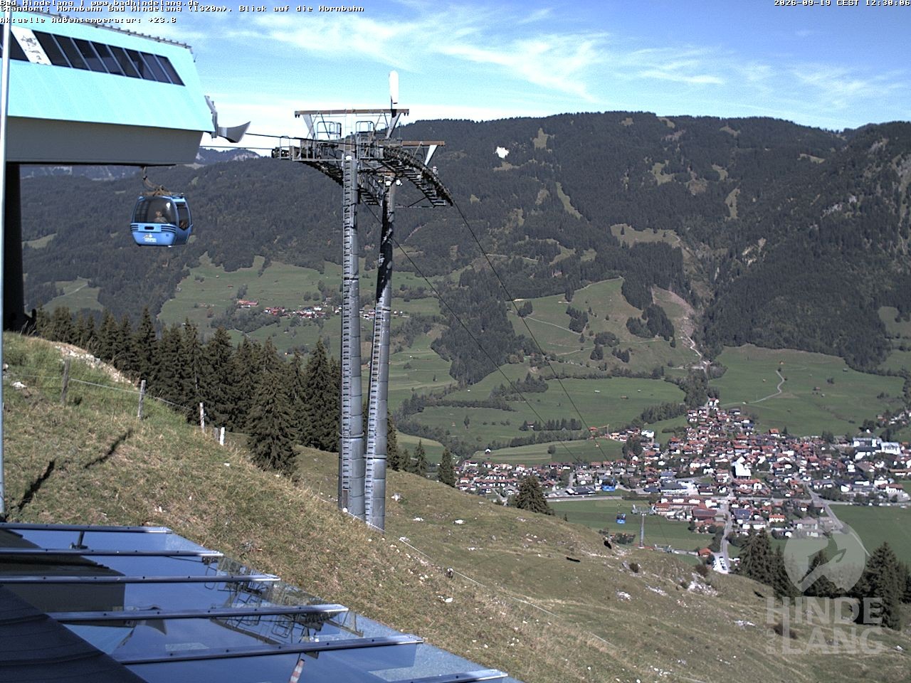 Archived image Webcam Mountain station Hornbahn